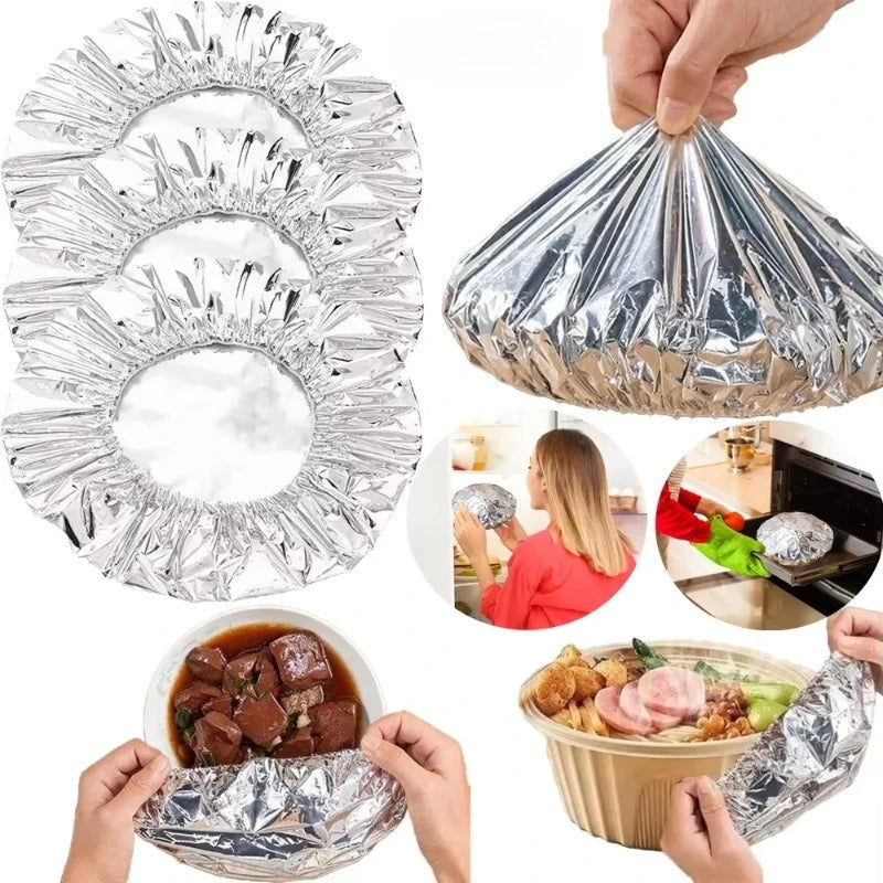 Reusable Aluminum Foil Bowl Covers | Food Grade Heat Insulating