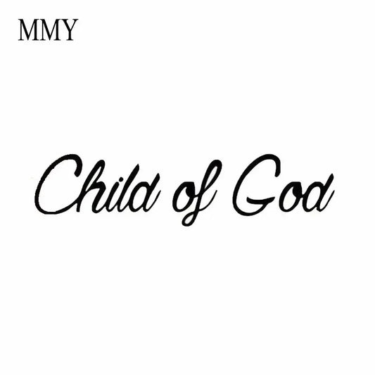 20.5cm*5cm Child Of God Funny Vinyl Decal Sticker Car Stickers Window Peaceful Pleasures Health and Wellness Red