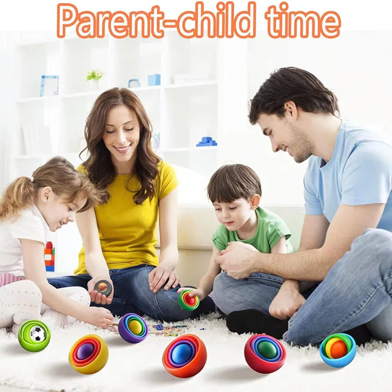 3D Rotation Ball Fidget Gyro Sensory Toys Kids Teens Adults Children