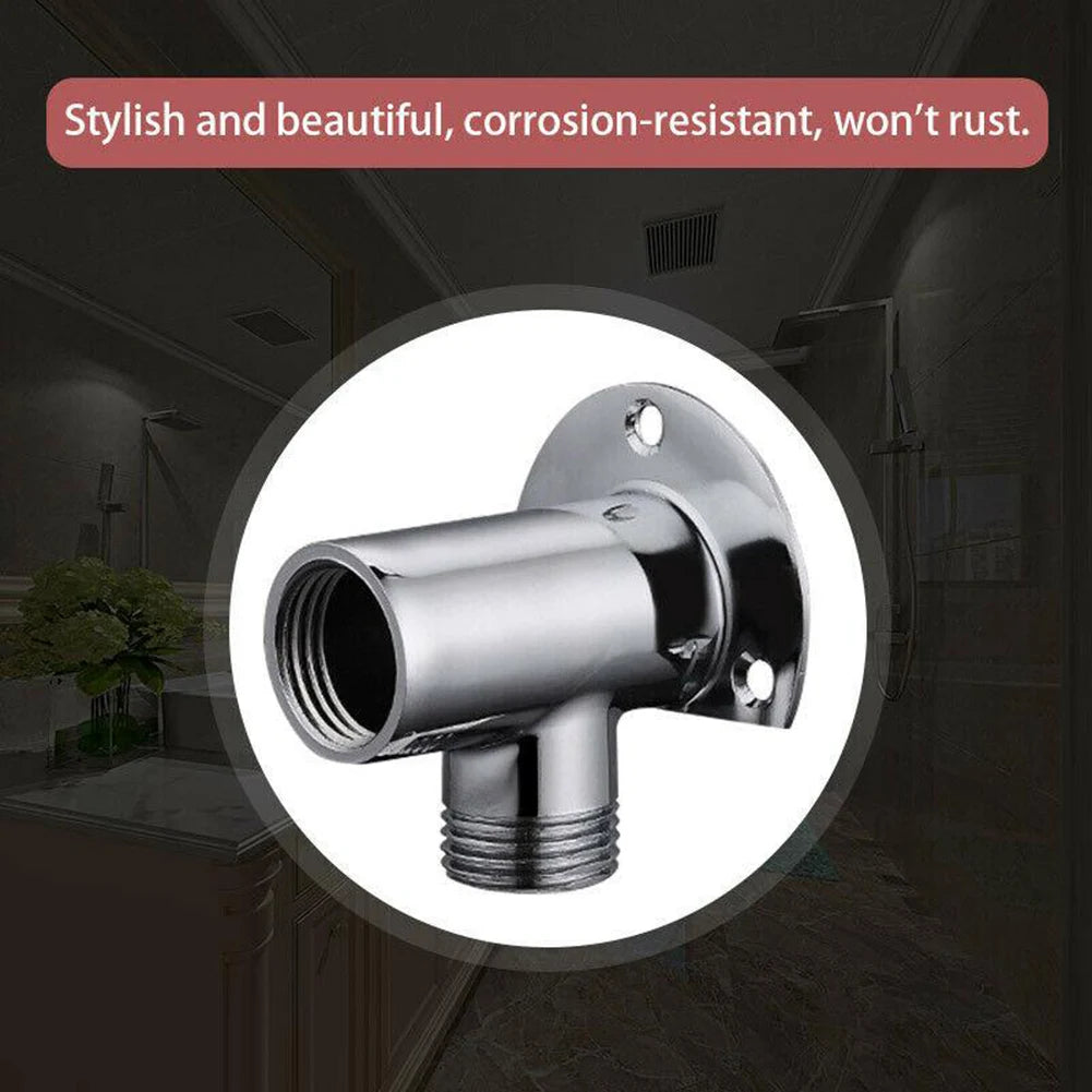 Stainless Steel Shower Extension Pipe Joint Bright Chrome Outside Arm