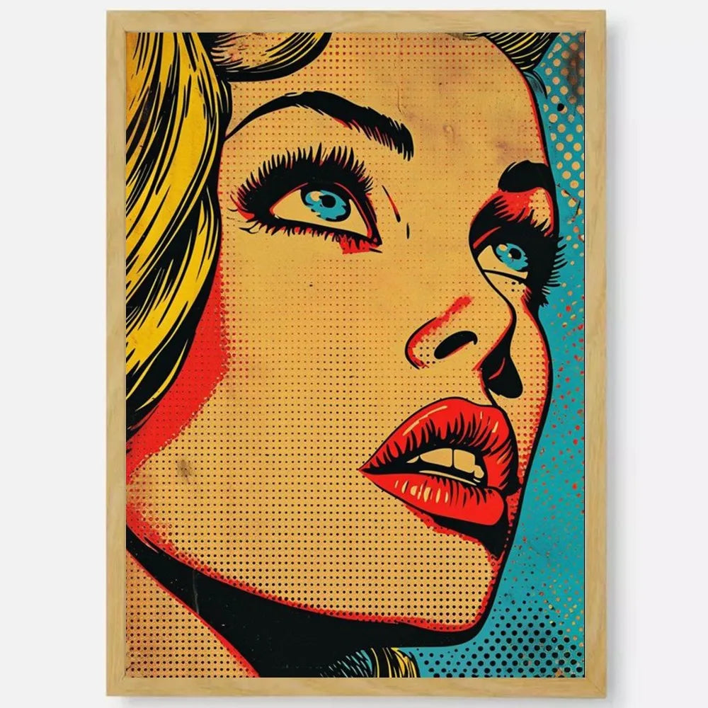Abstract Pop Roy Lichtenstein Poster HD art sticky wall waterproof home living room bedroom bar aesthetic decoration Peaceful Pleasures Health and Wellness