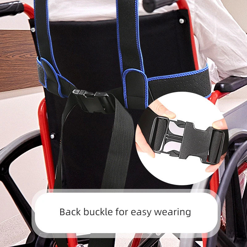 Wheelchair Fall Prevention Safety Seat Belt Shoulder Fixing Straps Nursing Band For Elderly Patients Harness Brace Support Vest Peaceful Pleasures Health and Wellness