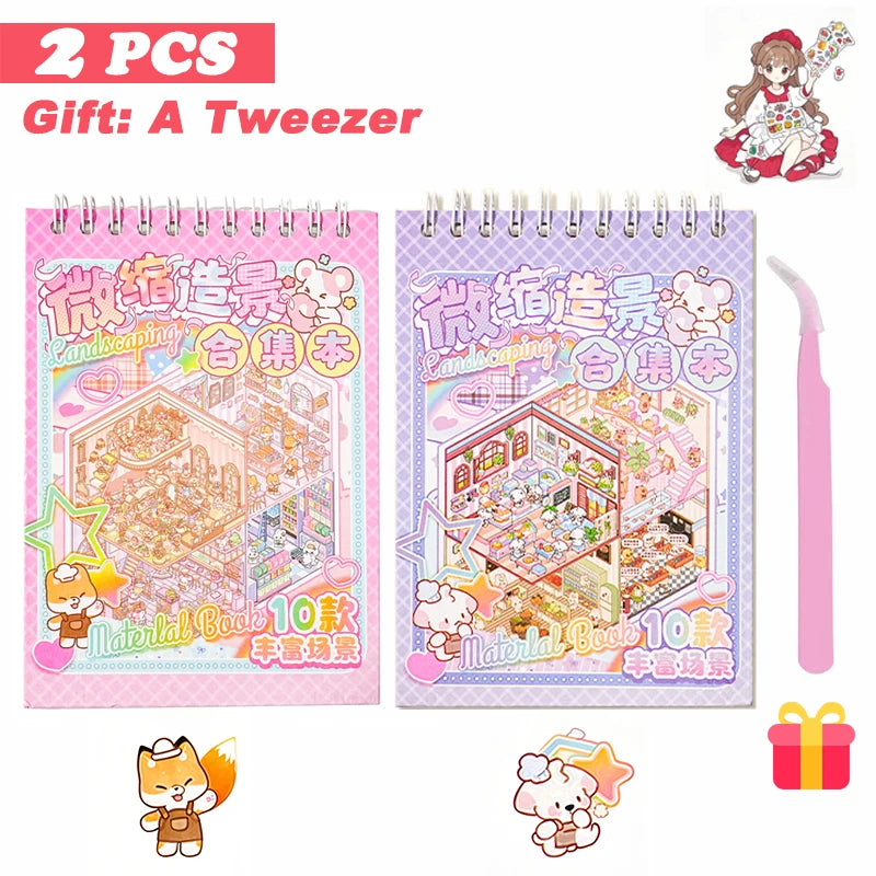20-in-1 3D Cartoon Sticker Scene Book | DIY Creative Gift for Kids