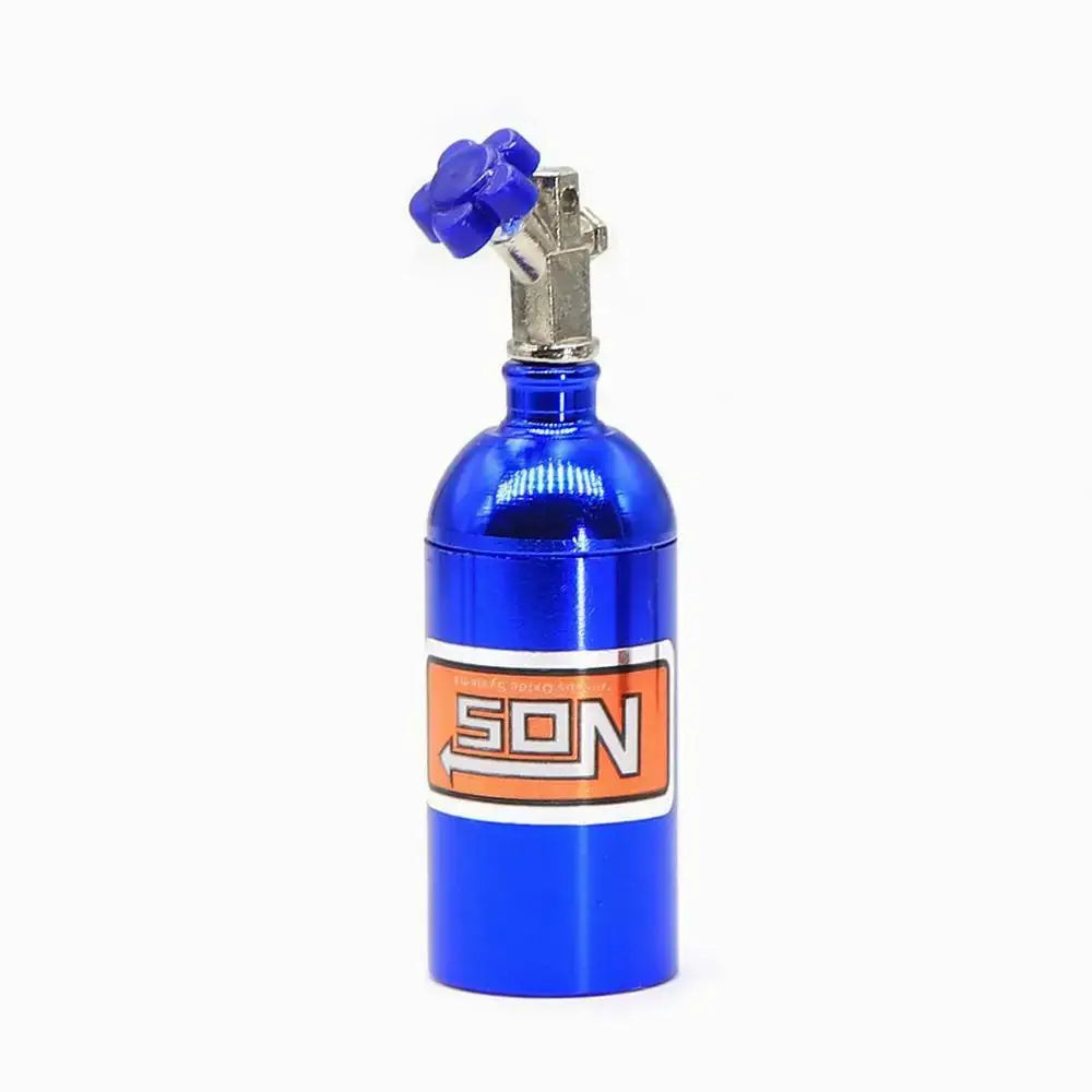 1/10 RC Car Metal NOS Nitrogen Bottle Decorative Part & Chain