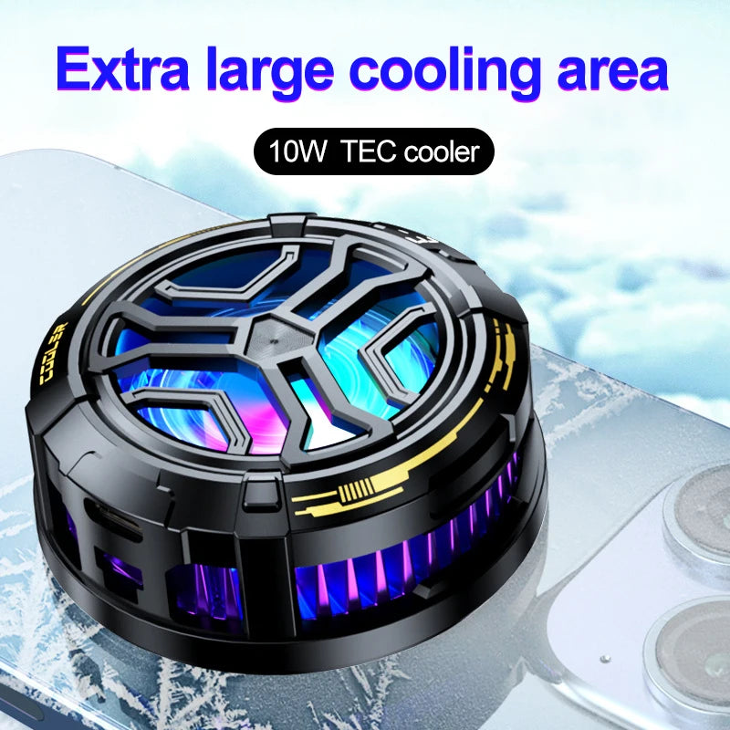 Magnetic Absorption Cooling Fan For Mobile Phone Cooler Fan Phone Three-gear Adjustable Phone Cooler For Games Processor Cooler Peaceful Pleasures Health and Wellness
