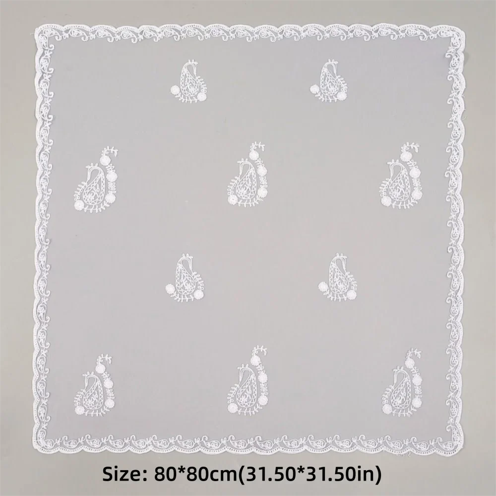 Women's Floral Lace Square Scarf – Vintage Bandana Headband