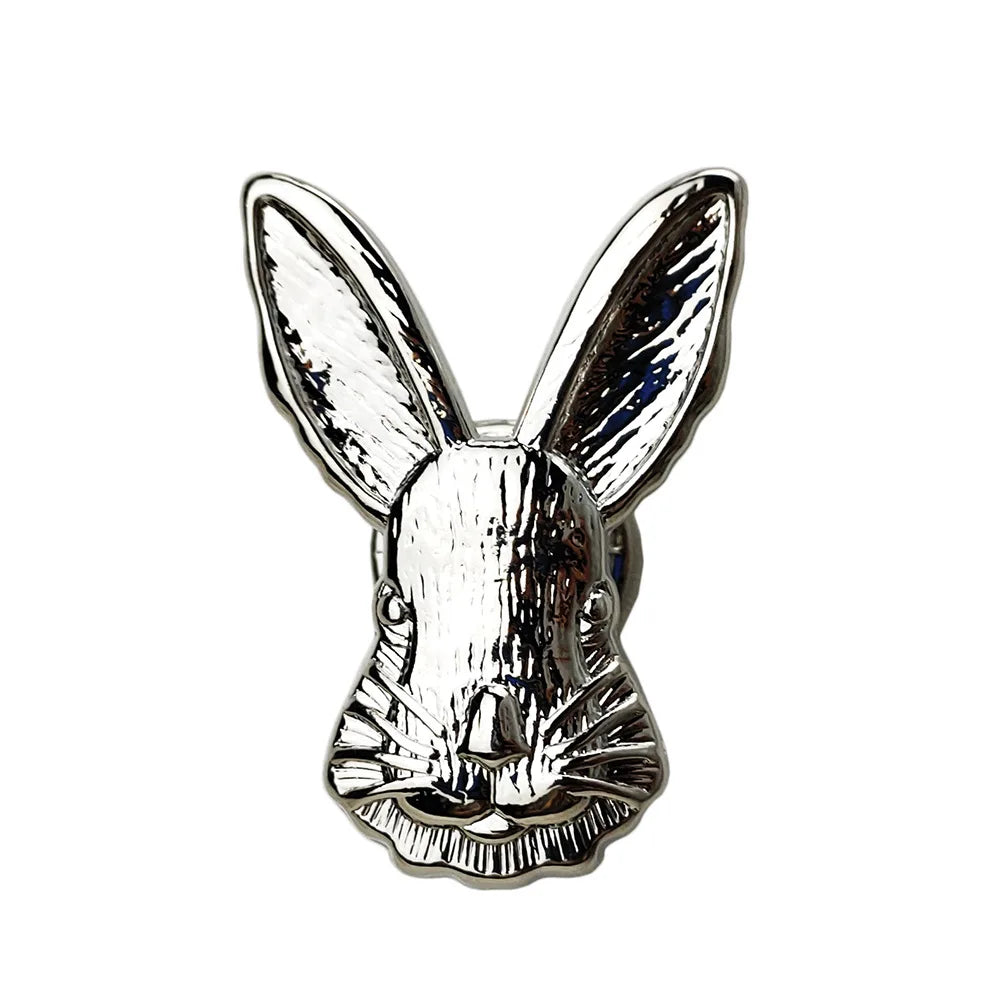 Retro Easter Bunny Brooch Pin | Zinc Alloy Rabbit Badge