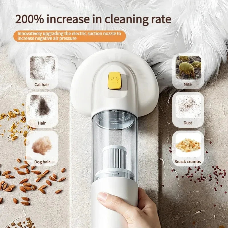Multifunctional Cyclonic Pet Vacuum Cleaner with Long-Lasting Suction for Effective Pet Hair Removal in Home and Car Peaceful Pleasures Health and Wellness
