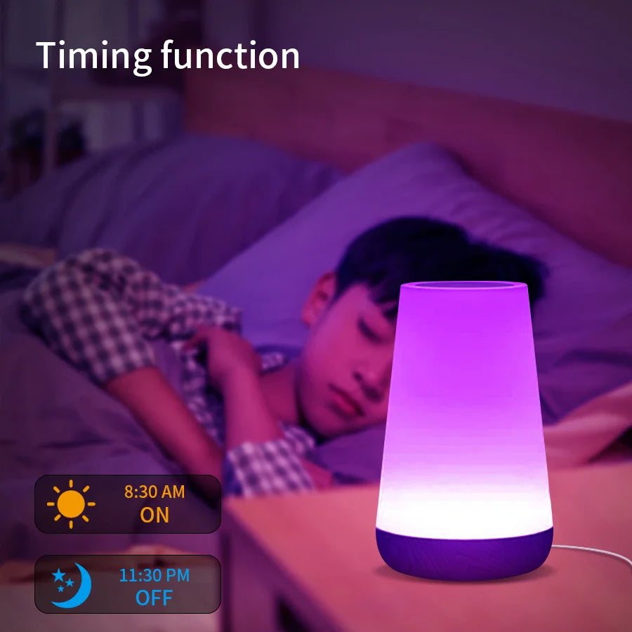 Tuya Smart WiFi RGB LED Table Lamp – Touch Dimming Night Light