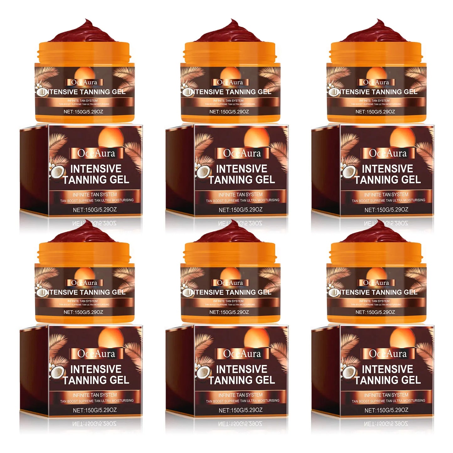 OceAura Intensive Tanning Gel – Self Tanner & Bronzer