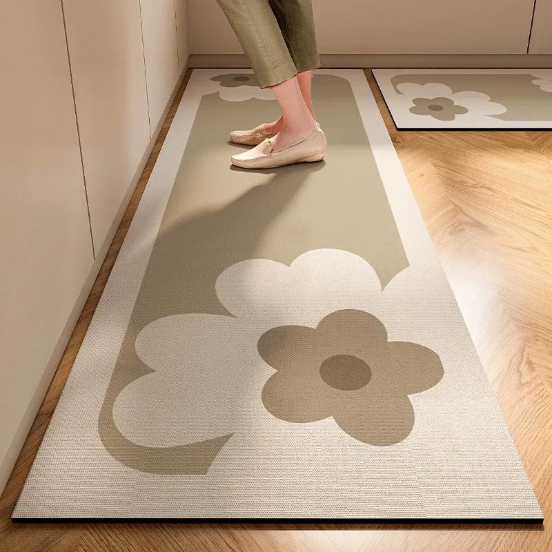 Japanese Minimalist Anti-Slip Floor Mat | Kitchen & Bath Rug
