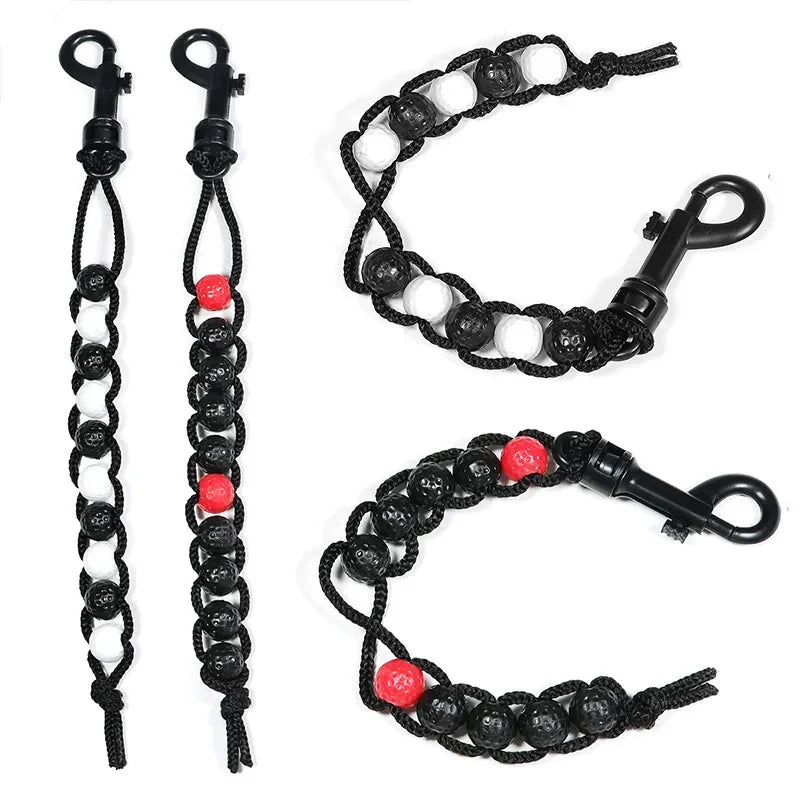 Golf Score Counter Golf Stroke Score Counter Plastic Golf Ball Beads Putt Counter Training Accessories Aids Easy To Use Peaceful Pleasures Health and Wellness