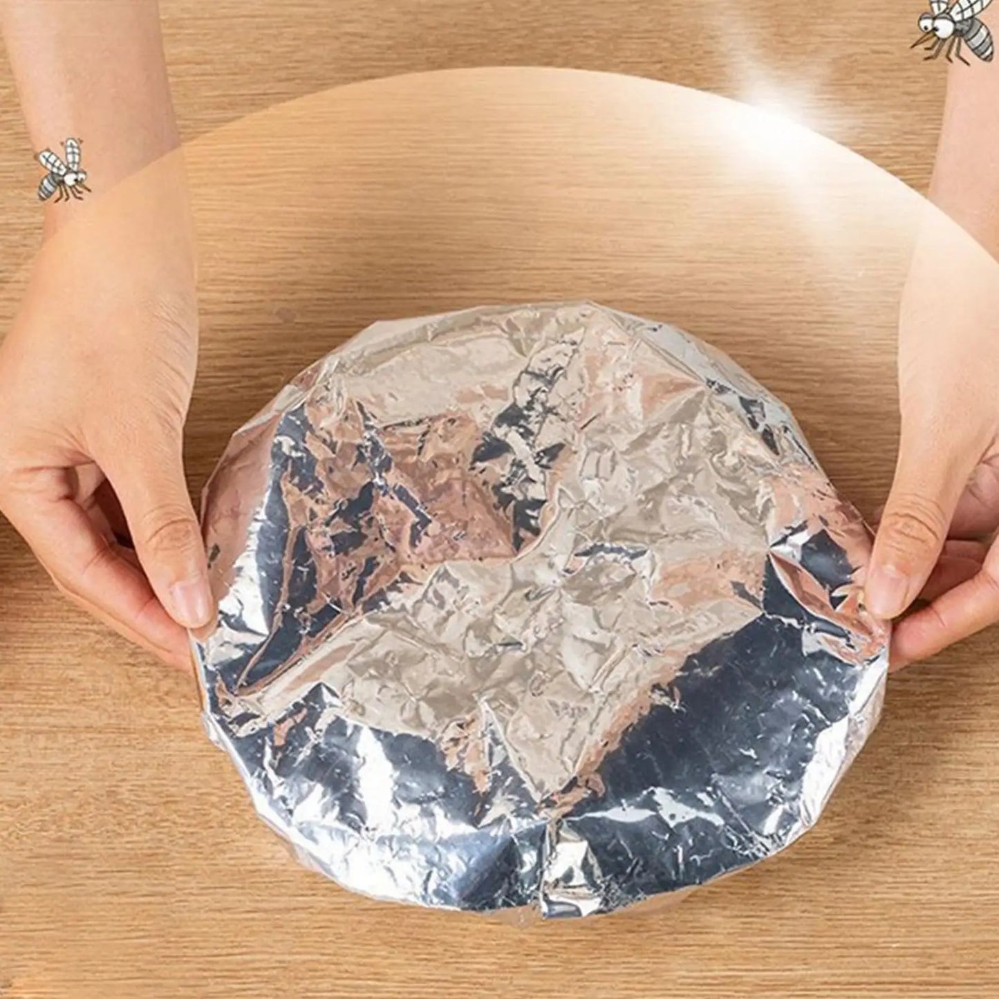 30-Pack Reusable Aluminum Foil Food Covers – Heat Insulation Lids