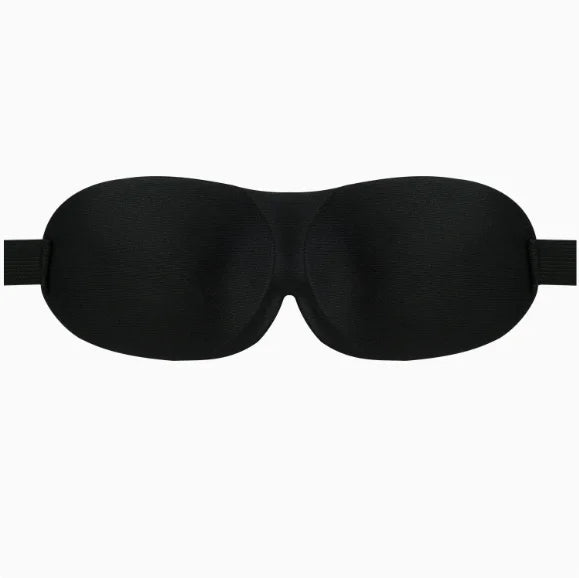 Breathable 3D Adjustable Sleep Mask – Blocks Light, Allows Air Circulation for Eyes, Unisex Comfort Fit Peaceful Pleasures Health and Wellness black
