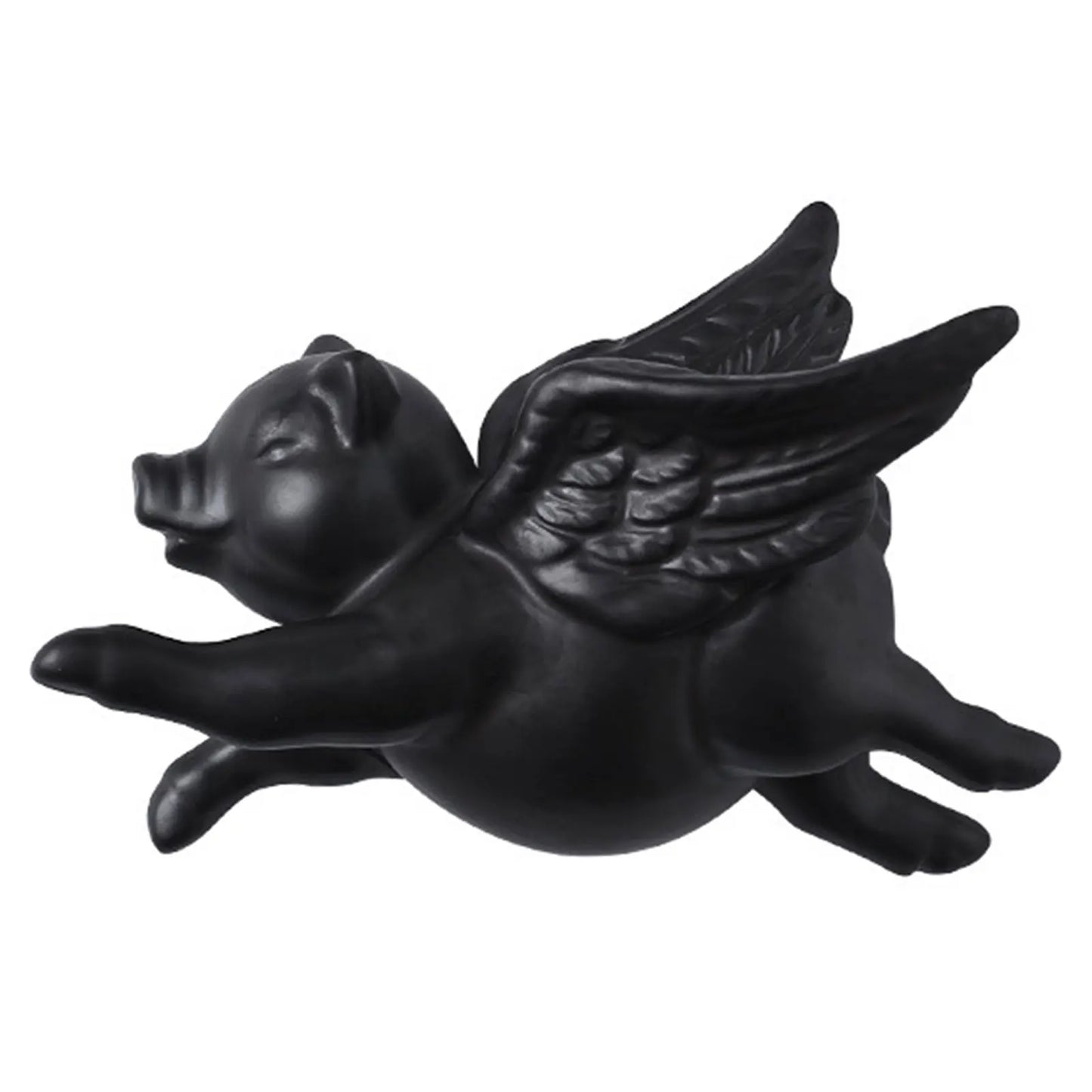 Ceramic Flying Pig Wall Decor | 3D Nordic Hanging Ornament