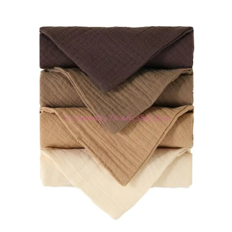4-Pack Baby Washcloths | Soft Cotton Gauze Wipes & Drool Bibs