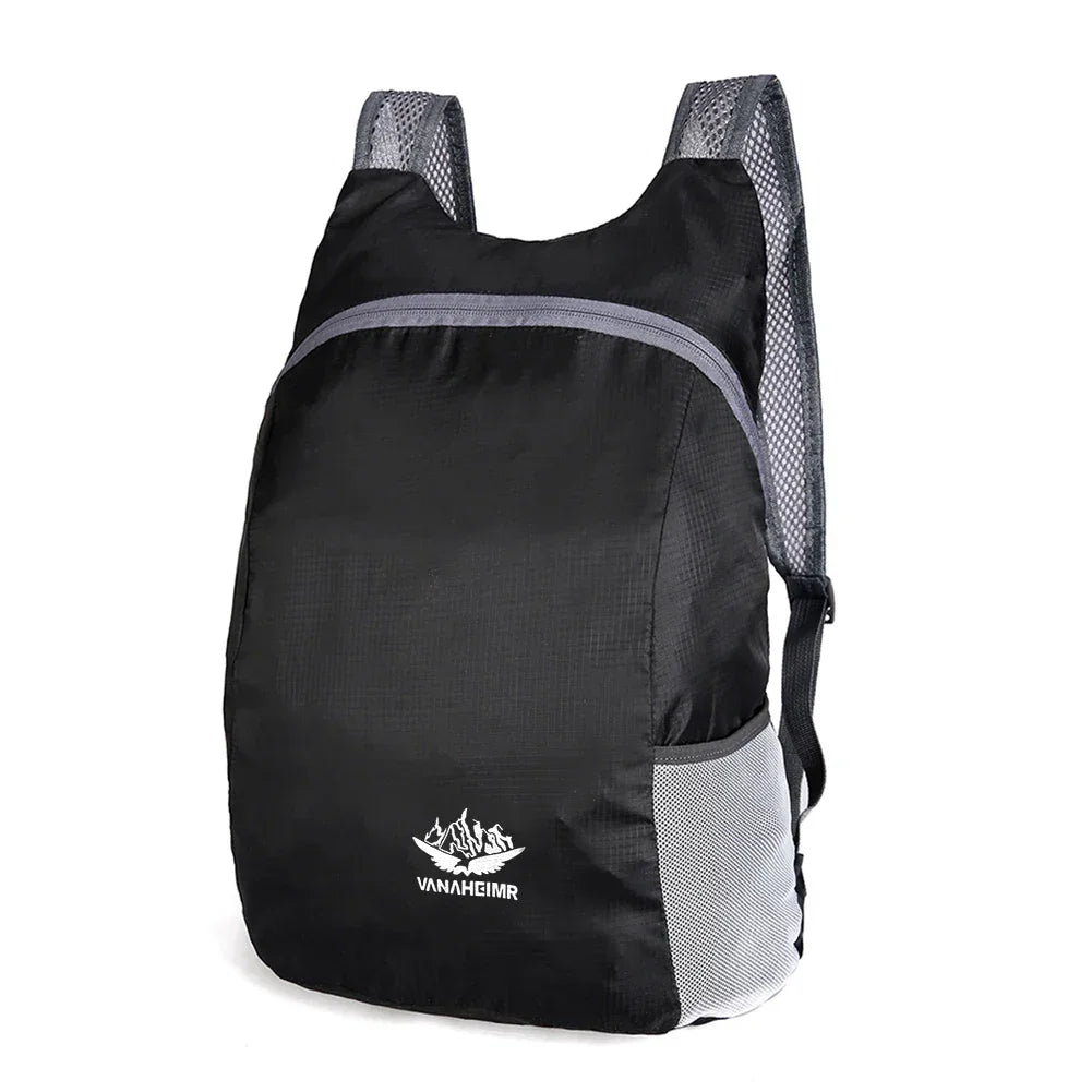 Foldable Waterproof Hiking Backpack – Lightweight Daypack Peaceful Pleasures Health and Wellness Black United States