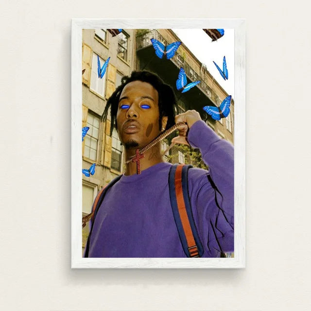 Playboi Carti Canvas Poster | Whole Lotta Red & Die Lit Wall Art