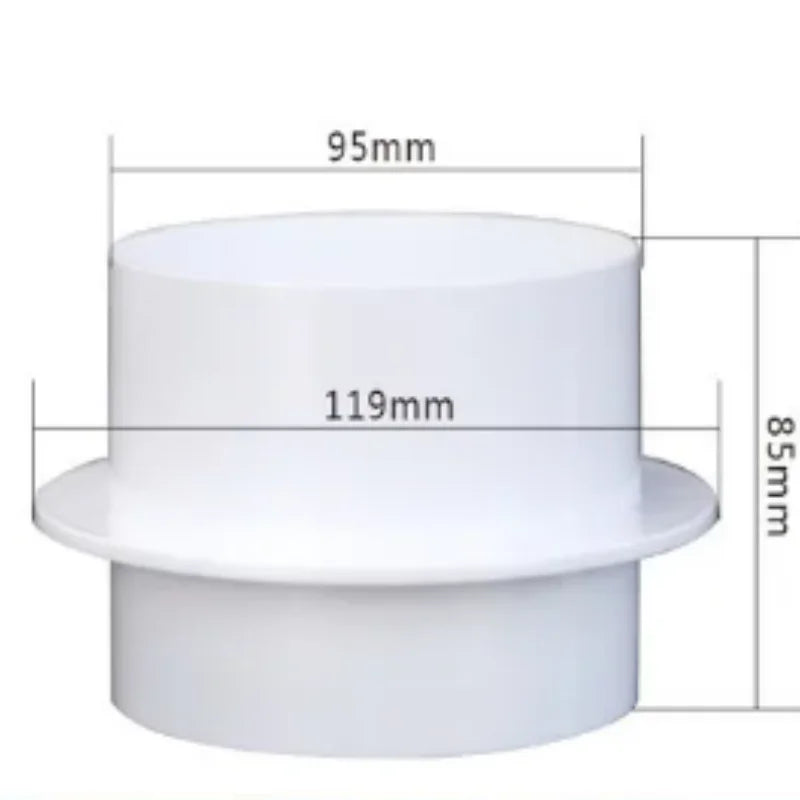 Round Pipe Check Valve – Air Duct Draft Blocker for Exhaust Fans