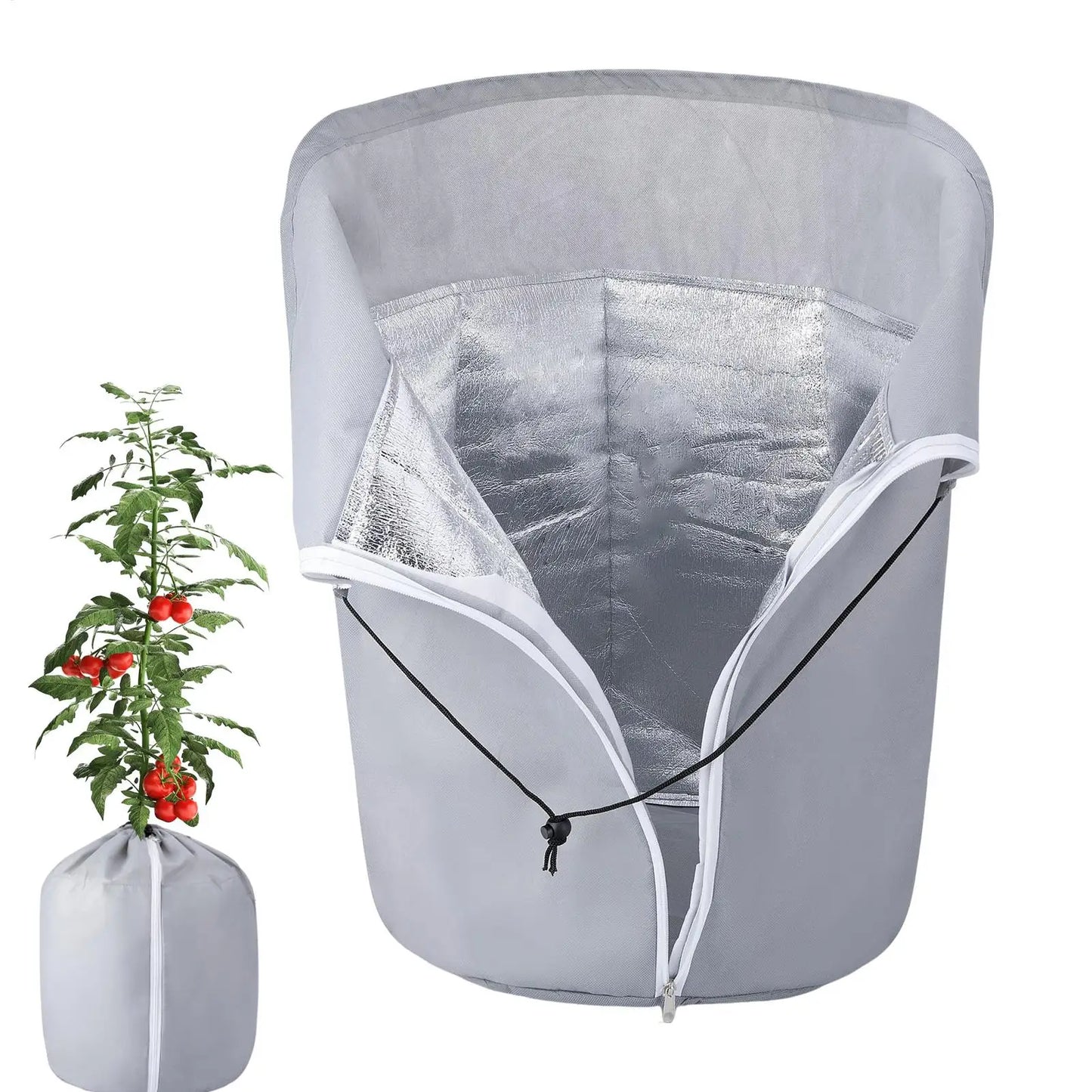 Winter Plant Pot Cover – Frost & Insulation Protection Bag