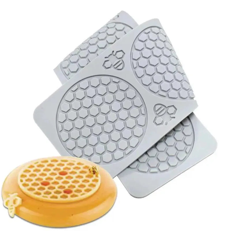 Honeycomb Mousse Cake Mold DIY Chocolate French Dessert Decoration Baking Silicone Mold Kitchen Baking Tool Peaceful Pleasures Health and Wellness