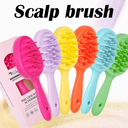 Double-Sided Scalp Massager & Detangling Hair Brush Scalp Massager Brush Peaceful Pleasures Health and Wellness