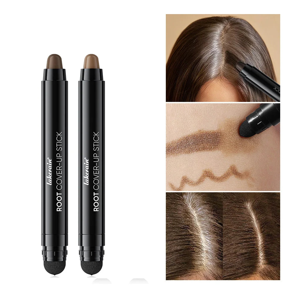Hair Line Stick Pen Waterproof Hair Dye Pen & Brush Instantly Cover Grey White Hair Natural Hair Filling Hairline Shadow Makeup Peaceful Pleasures Health and Wellness MEDIUM and LIGHTEST