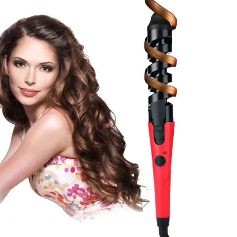 Professional Fast-Heating Electric Hair Styler - Magic Spiral Curling Iron Roller, Pro Styling Tool Peaceful Pleasures Health and Wellness