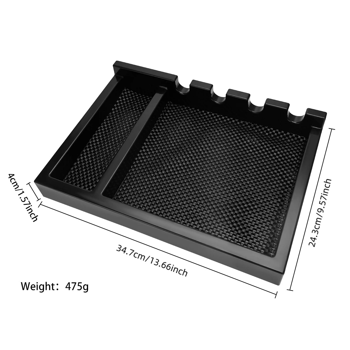 Salon Electric Hair Clipper Display Box Barber Clipper Tray Non-slip Storage Case Barbershop Hair Cutting Tools Organizer Holder Peaceful Pleasures Health and Wellness Black