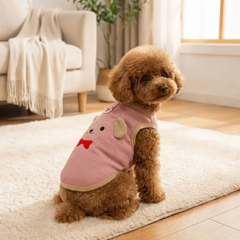 Cartoon Print Dog & Cat Vest | Breathable Mesh Sun Protection