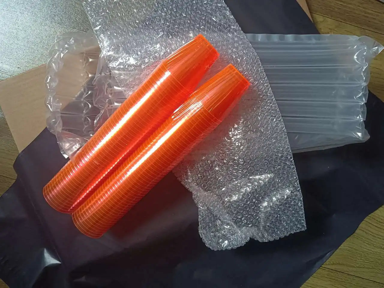 100Pcs Plastic Shot Glasses 2oz Disposable Clear Hard Plastic Cups(Multicolor) jello cups for party iridescent party supplies Peaceful Pleasures Health and Wellness 100PCS Orange