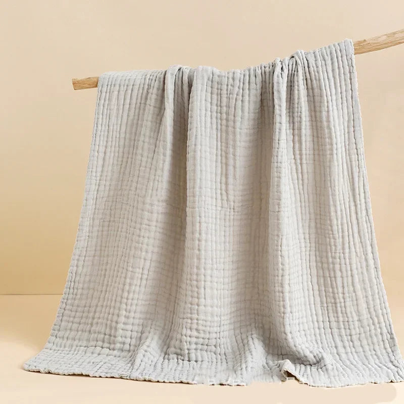6-Layer Muslin Baby Swaddle Blanket & Bath Towel 105x105cm