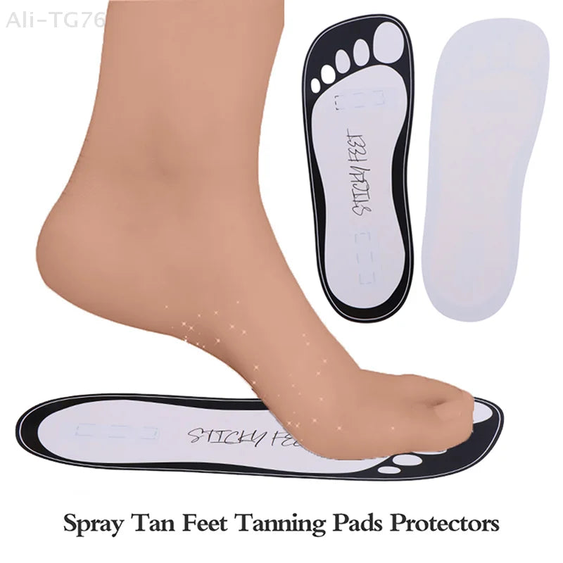 20 Pcs Disposable Spray Tan Foot Pads – Sticky Feet Protectors