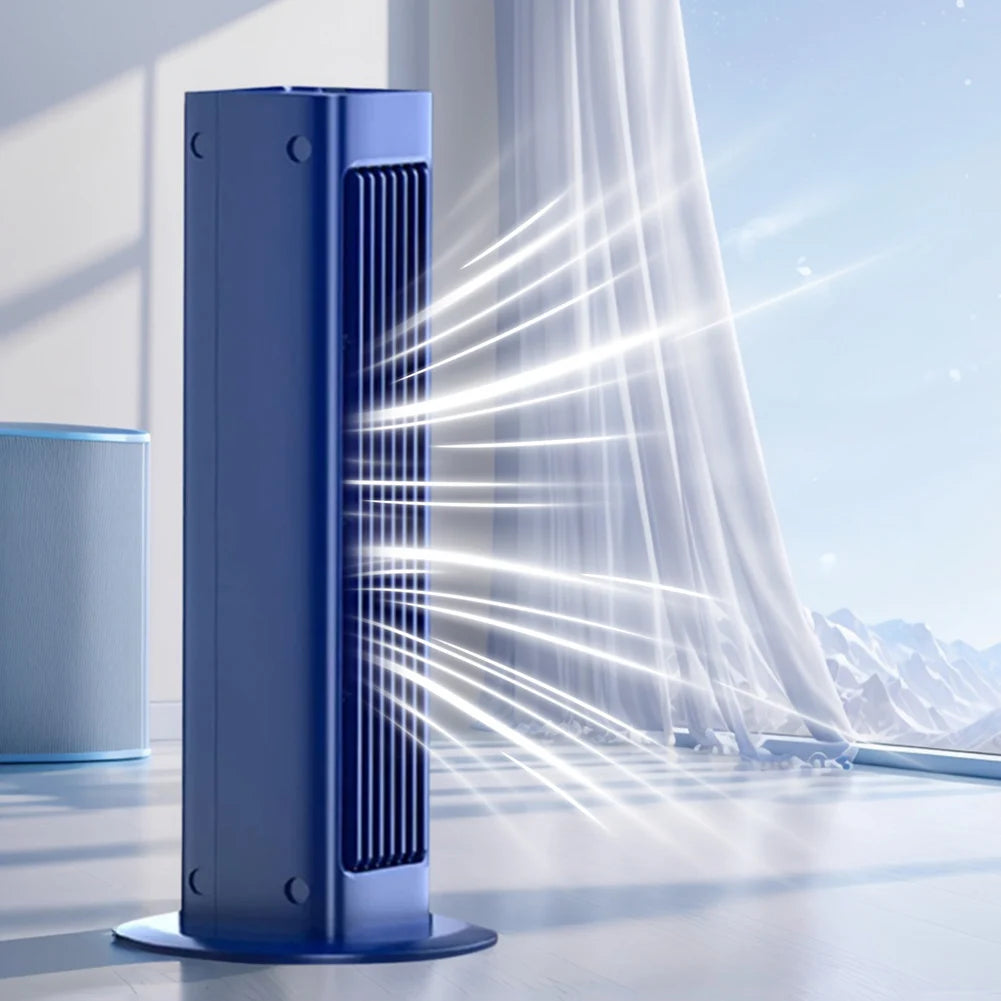 Bladeless Desktop Fan | 3-Speed Quiet Rechargeable Standing Fan