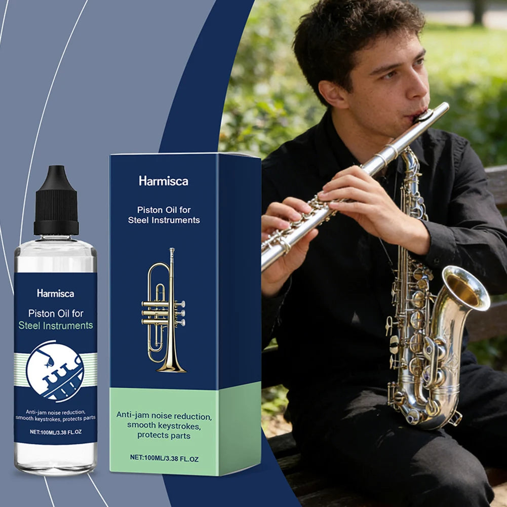 Steel Pipe Musical Instrument Piston Oil,Professional Trumpet Valves Oil Lubricant,For Musical Instrument Daily Maintenance Peaceful Pleasures Health and Wellness