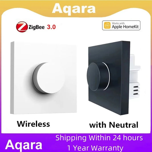 Aqara Smart Rotary Switch H1 Wireless Zigbee Intelligent Adjustment Off Light Brightness Home Life Remote Control for Homekit Peaceful Pleasures Health and Wellness