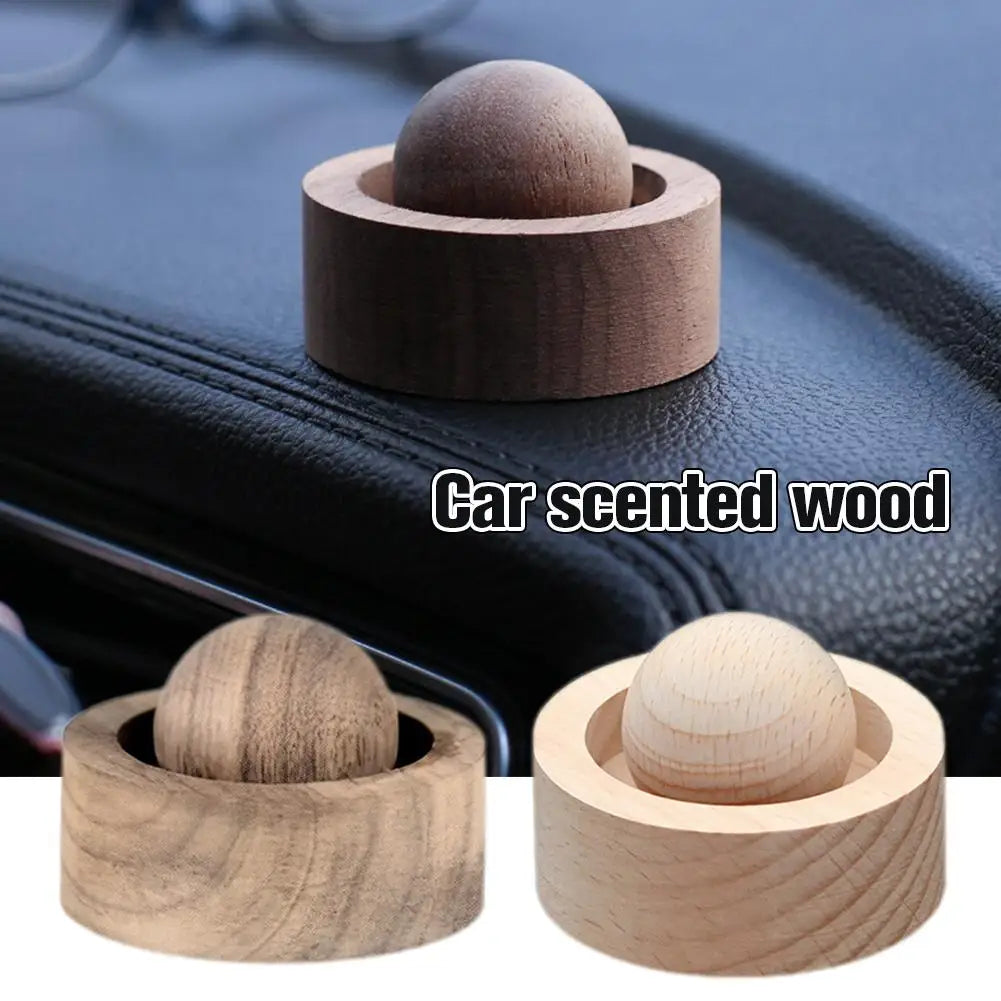Car & Home Essential Oil Diffuser - Made of Wood Mini Cute Natural Fragrance Diffuser Suitable for Bedroom Living Room Bathroom Peaceful Pleasures Health and Wellness