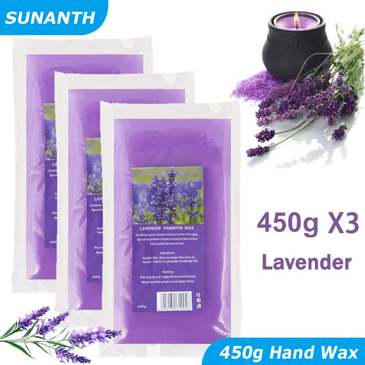 Lavender Paraffin Wax Hand & Foot Mask – Moisturizing SPA Peel-Off Paraffin Hand Wax Mask Peaceful Pleasures Health and Wellness