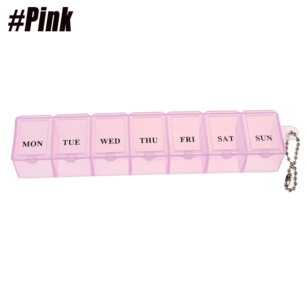 Weekly Pill Organizer, Large 7 Day Pill Box, Daily Vitamin Case Medicine Box,Pill Containers for Medicine Supplements Fish Oil Peaceful Pleasures Health and Wellness Blue 1