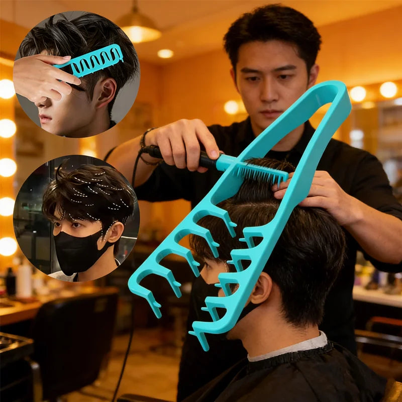 Wide-Tooth Texturizing Comb – Volume, Bangs & Fluffy Styles