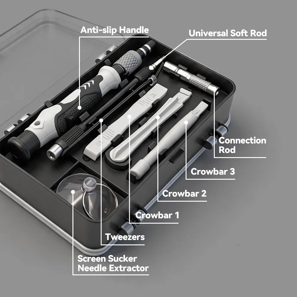 115-in-1 Precision Screwdriver Set Multifunctional Magnetic Screwdriver Sets Computer PC Mobile Phone Equipment Repair Tool Kits Peaceful Pleasures Health and Wellness