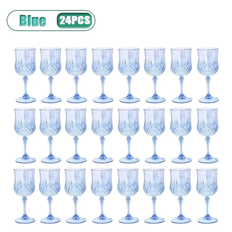 Shatterproof Plastic Champagne Flutes 12/24 Pack – Reusable