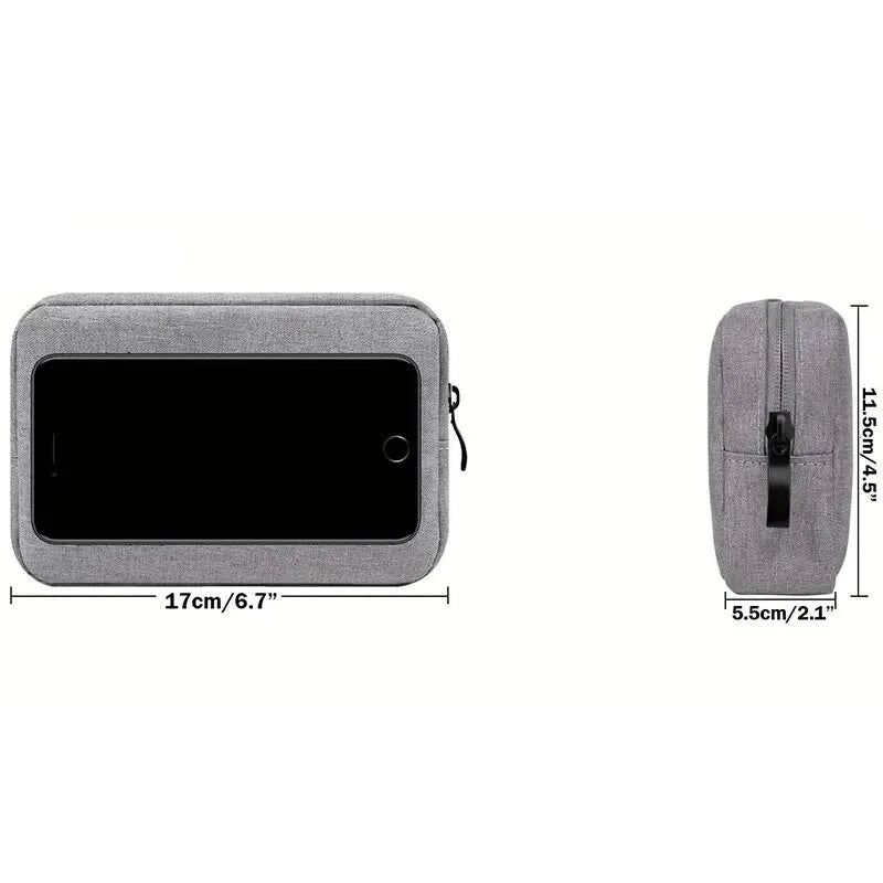 Multi-Compartment Electronics Organizer Pouch | Travel Gadget Bag Travel Organizer Pouch Peaceful Pleasures Health and Wellness