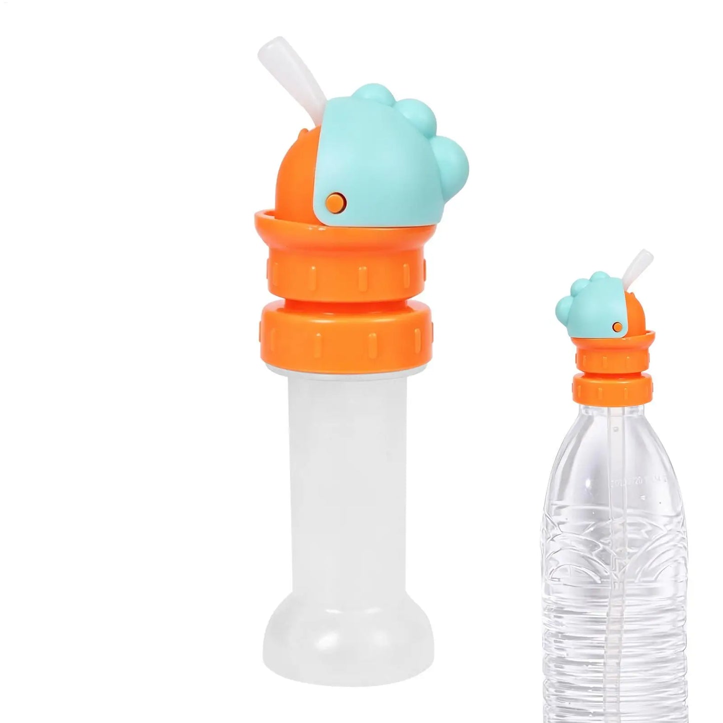 Reusable Spill-Proof Water Bottle Spout Detachable Lid with Straw For Kids Hydration Sports Office Cart Delivery Drink Peaceful Pleasures Health and Wellness