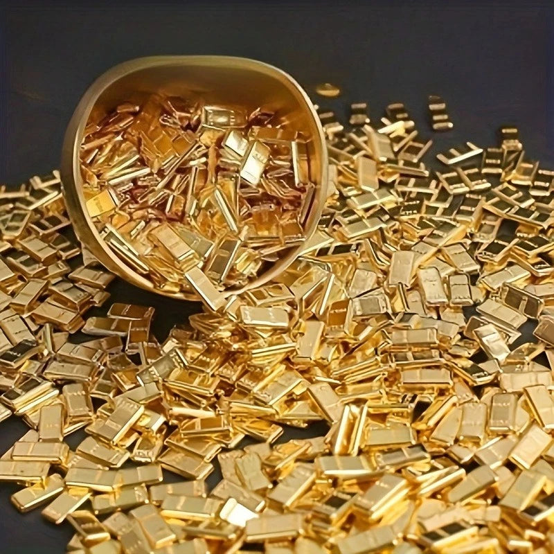 Premium Realistic Golden Brick Bar Housewarming Eight Blessings