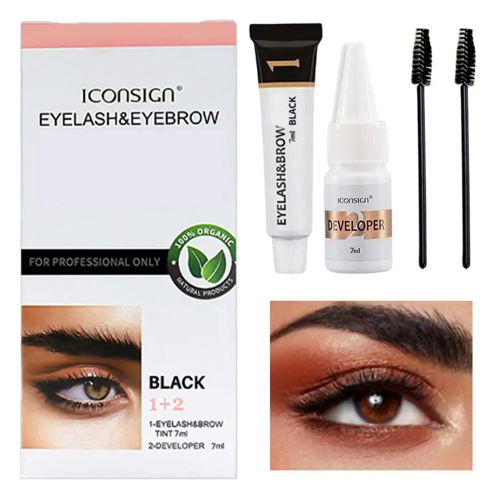 5-Piece Eyebrow Tinting Kit – Waterproof Semi-Permanent Brow Dye