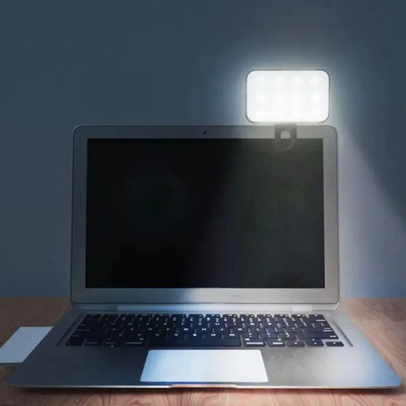 Mini LED Selfie Fill Light | 3-Mode Clip-On Ring Light Clip-On Selfie Light Peaceful Pleasures Health and Wellness