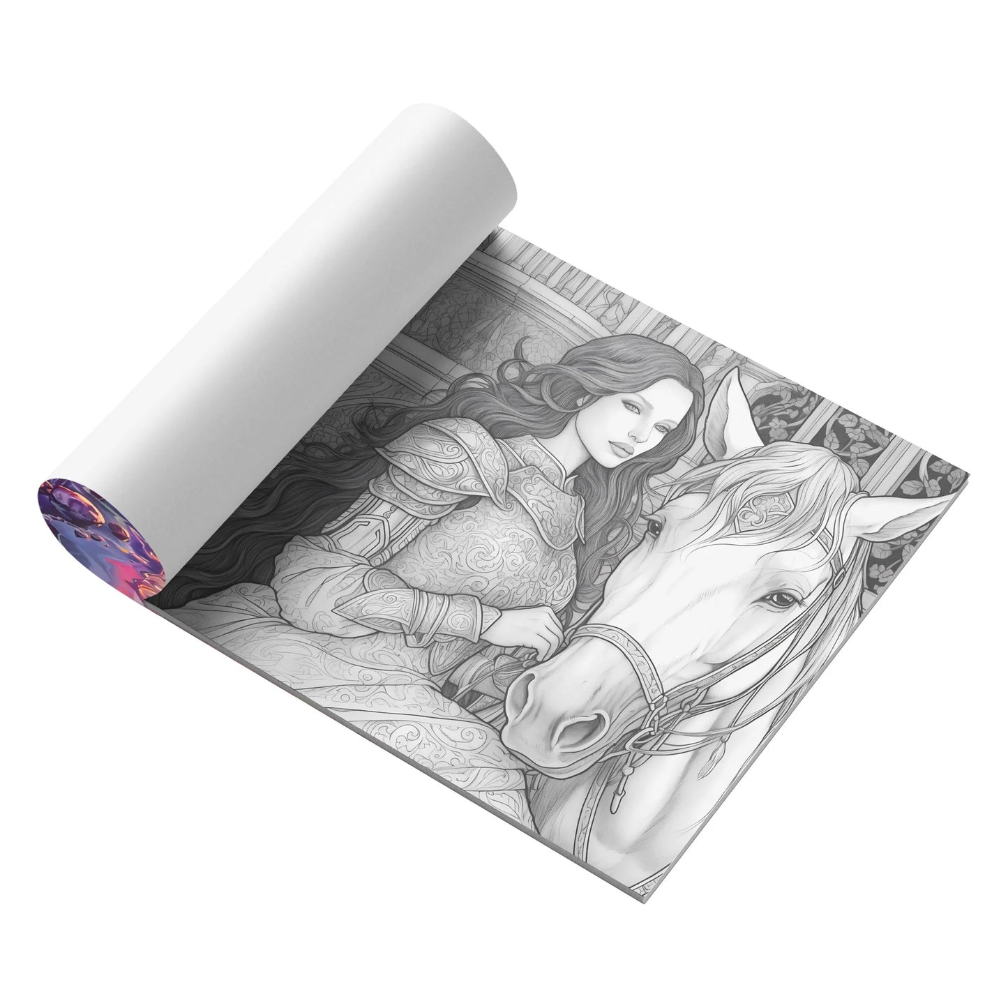 Bview Art Magical World Horses Coloring Book Graffiti Painting