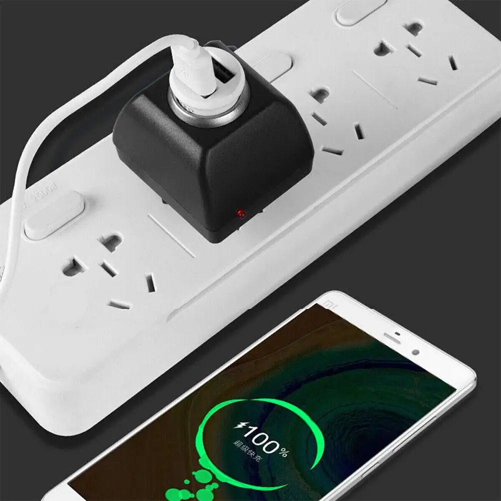 220V To 12V Car Mounted Cigarette Lighter AC Adapter With Car Socket Auto Charger UK Plug For Car Electronic Devices Peaceful Pleasures Health and Wellness