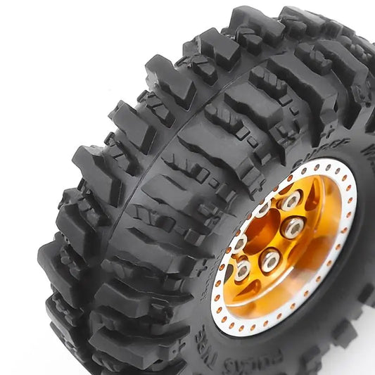 RC Rubber Wheel Tires 4PCS for 1/24 SCX24 FCX24 Crawler RC Crawler Wheel Tires Peaceful Pleasures Health and Wellness CN